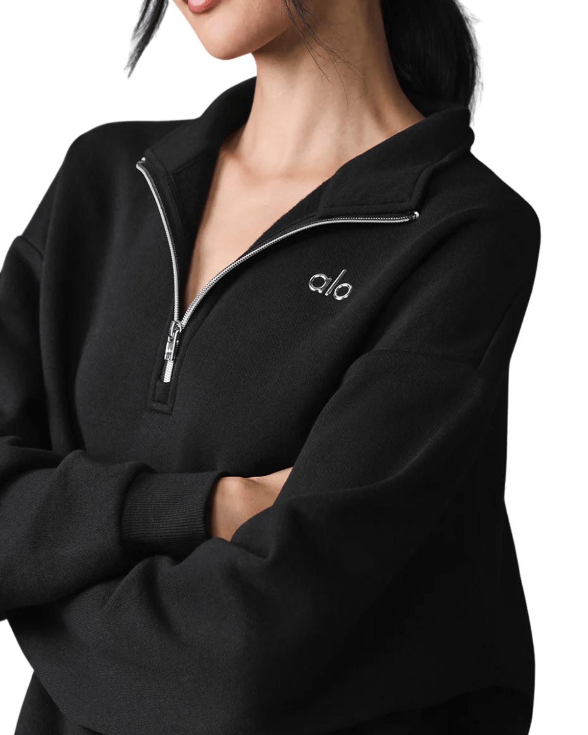 Pullover Alo Yoga Accolade 1/4 Zip Preto - LK