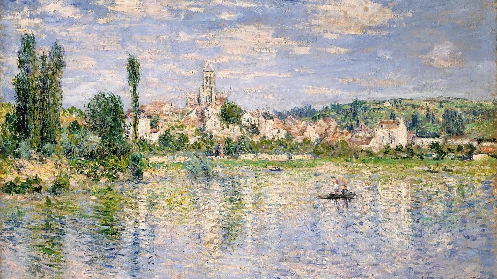 クロードモネの木漏れ日の裸婦の模写、パステル額入り、油絵、F6号