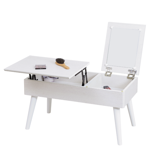 化粧台 ドレッサーテーブル リフティングテーブル FDR-0007-WH JK