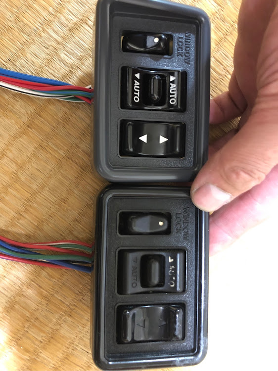スプリンタートレノのパワーウインドウスイッチ・他車種流用に関する