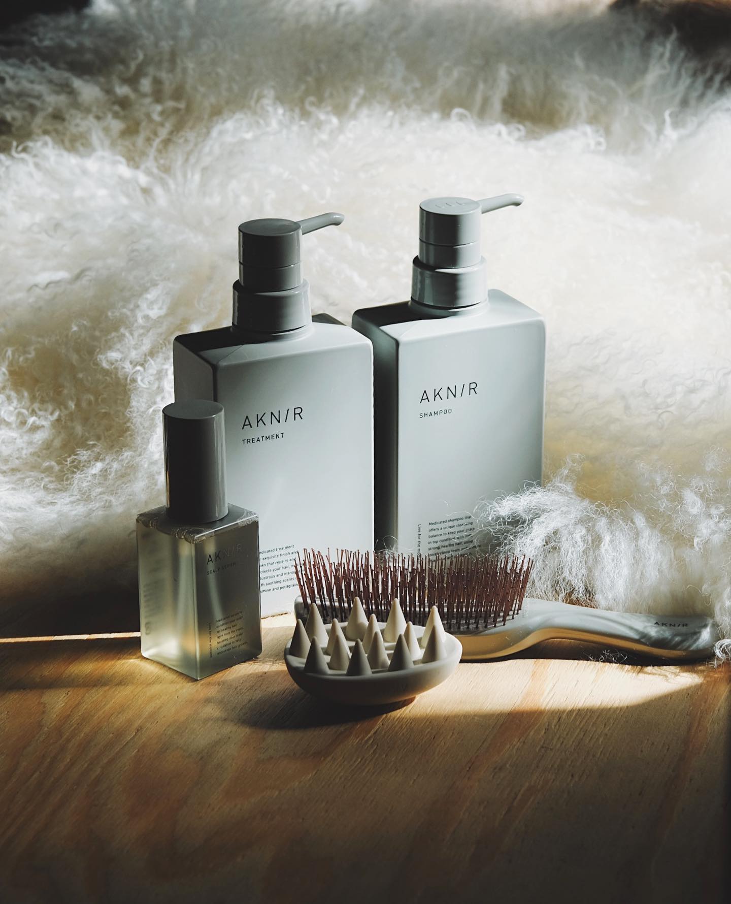 新品未使用】AKNIR シャンプー トリートメント4袋セットDROPPER付き