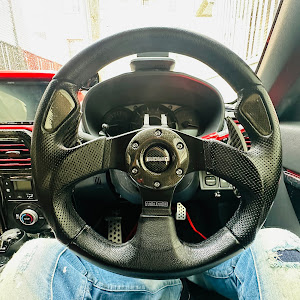 GRコペン純正MOMO スポーツステアリング ブラック/シルバー取り外し品