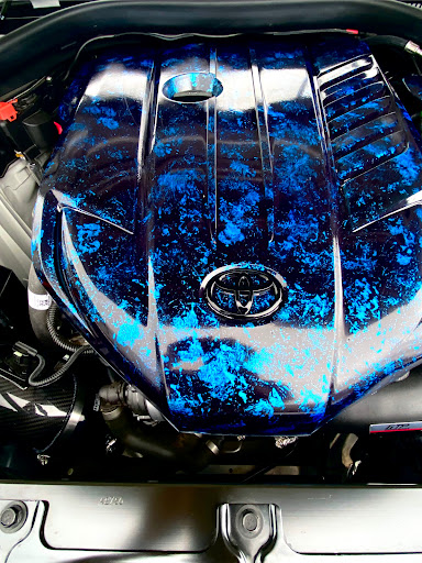 スープラのエンジンカバー塗装・#ラップ塗装・DIYに関するカスタム事例