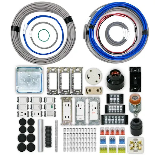 第二種電気工事士　実技試験練習部品セット　13課題　約1回分（工具なし）