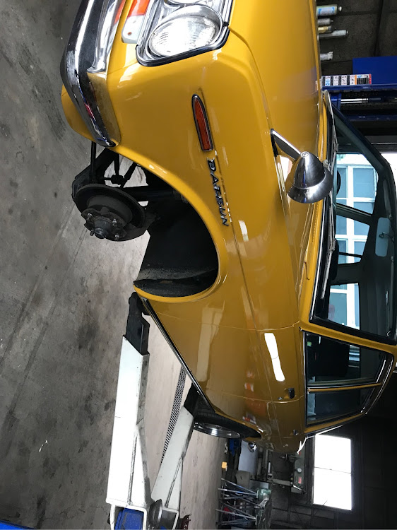 ブルーバードのDIY・車高調取付・510ブルーバード・車高調整・旧車