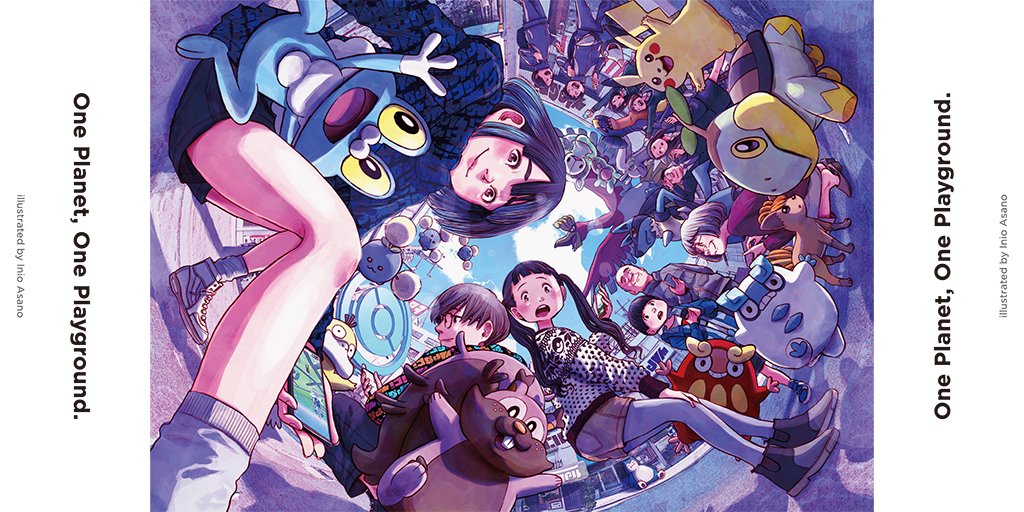 Pokémon GO』5周年を記念した、5枚のイラストを公開しました！