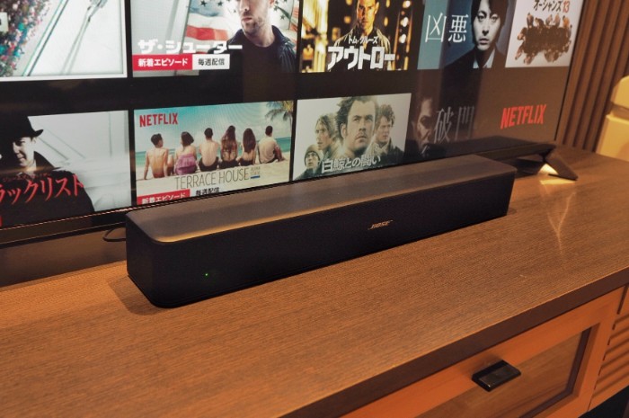 BOSE Solo 5 TV Sound System」省スペースなバータイプスピーカーを