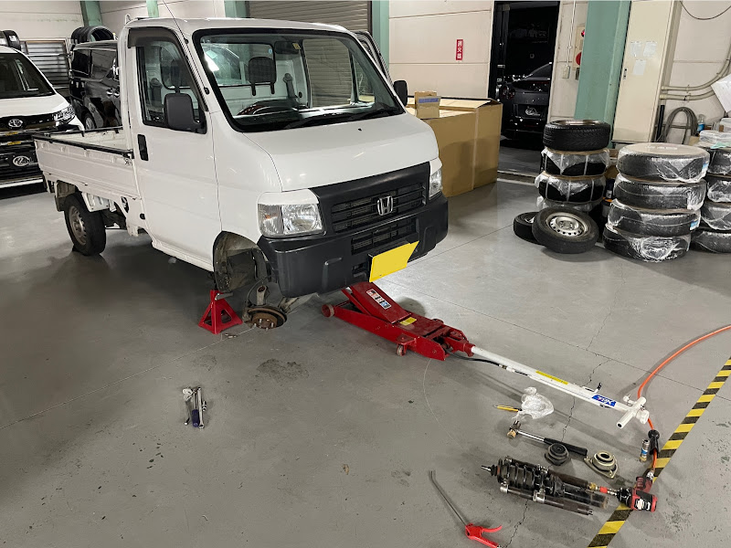 アクティトラックの農道のNSX・バモス・アクティトラック・リーフ逆