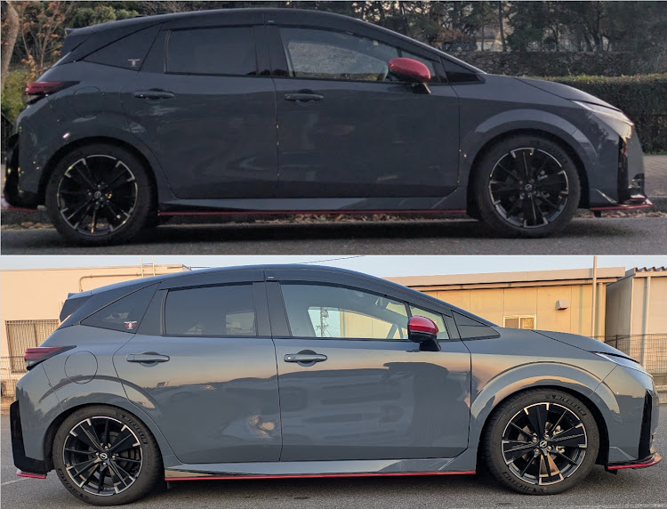 ノート オーラのNISMO tuned e-POWER 4WD・車高変更・FUNTORIDE