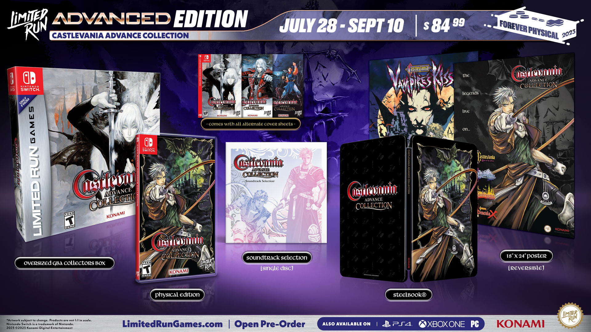 Switch Limited Run #198: Castlevania Advance Collection Advanced