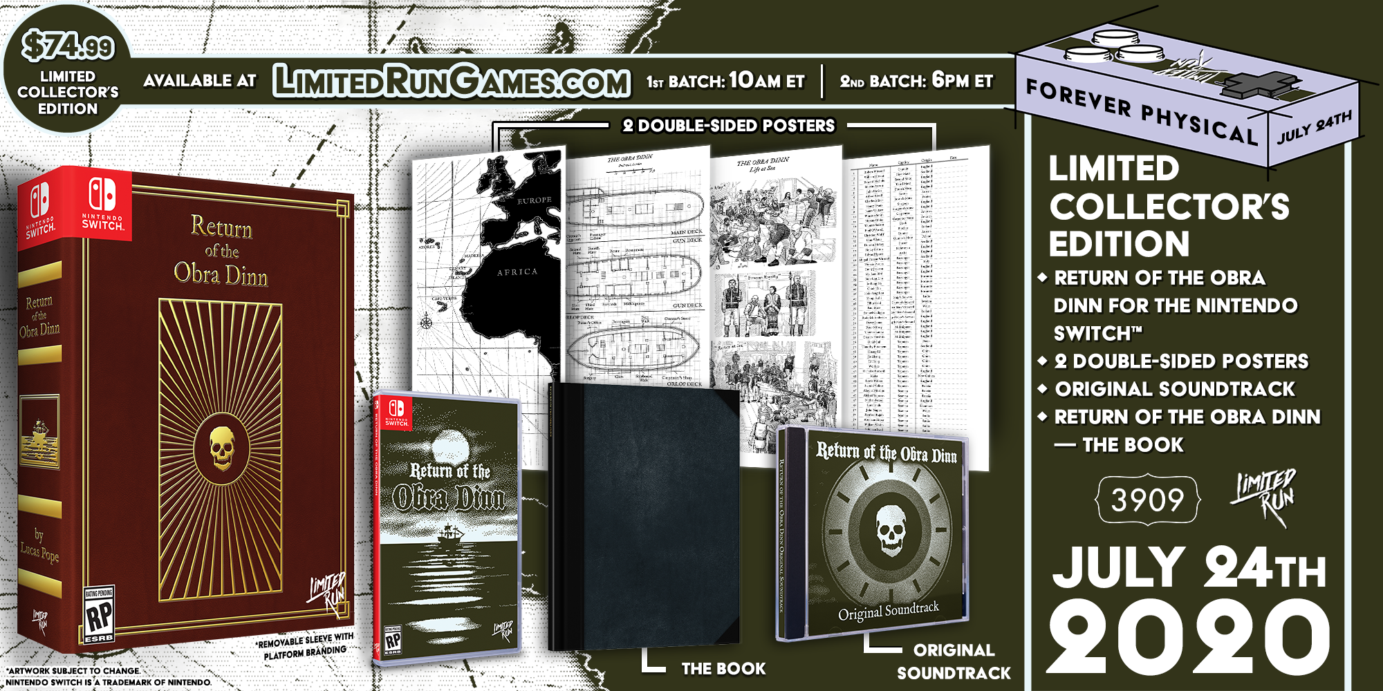 Switch Limited Run #78: Return of the Obra Dinn Collector's