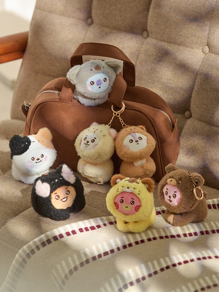 BT21 BABY MORE FLUFFY PLUSH KEYRING – LINE FRIENDS SQUARE