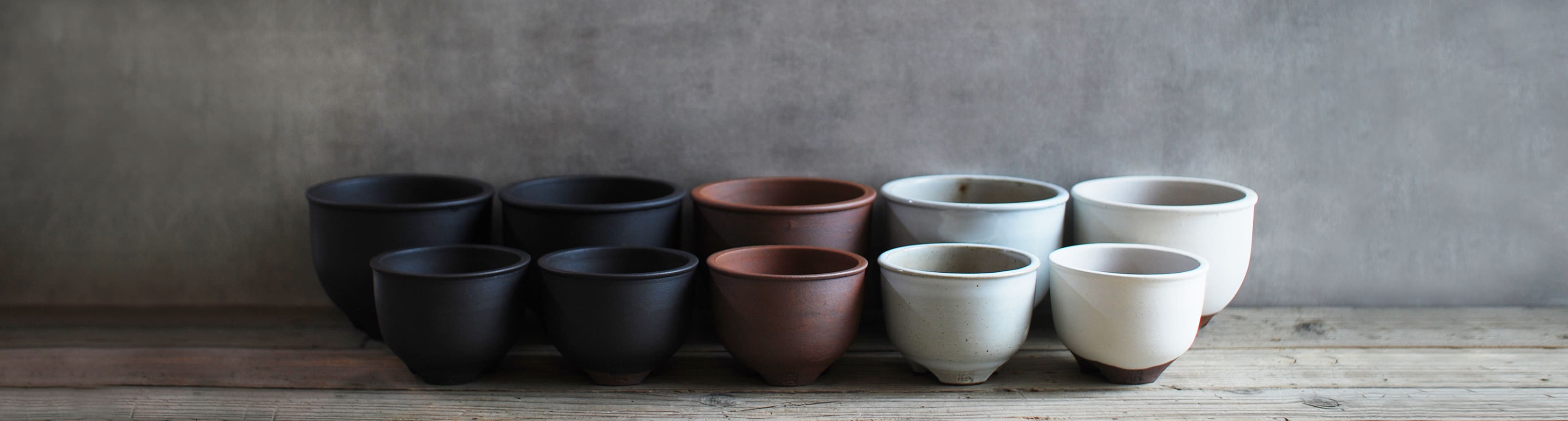 初代伝市鉢 3種3点まとめて 博士も愛用した「植物のために植木鉢『伝市