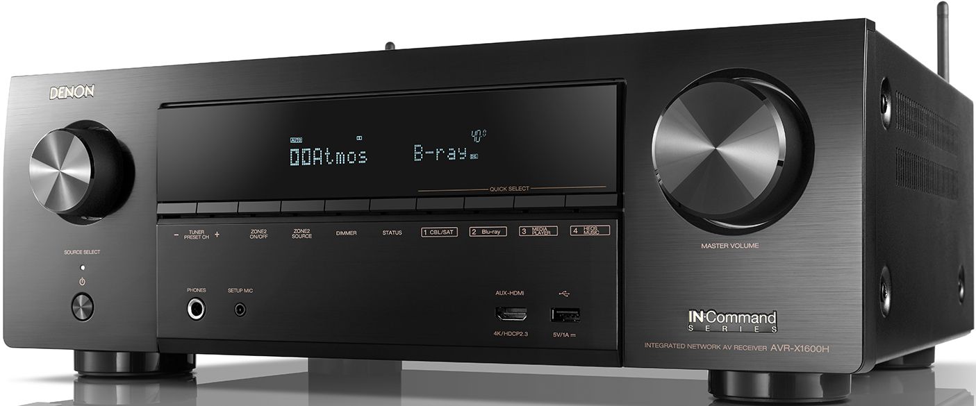 Denon® AVR-X1600H 7.2CH 4K Ultra HD AV Receiver | M & H Appliance