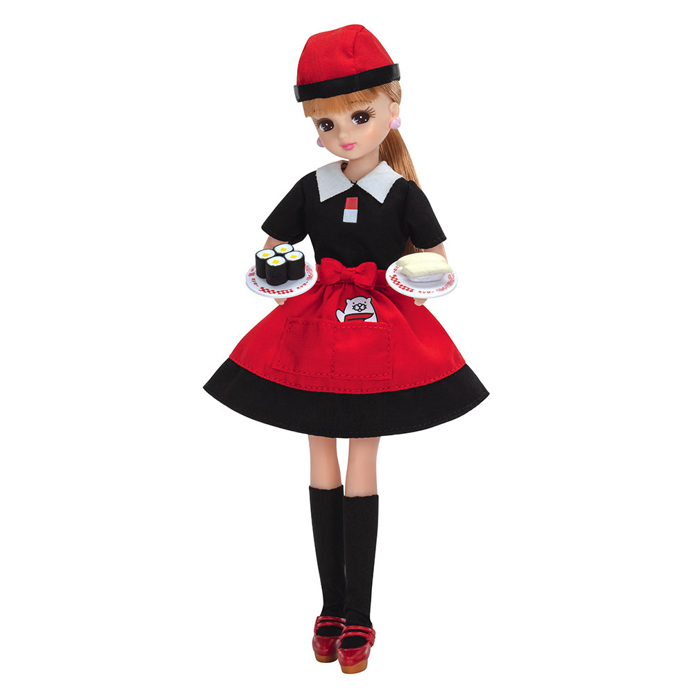 専用】リカちゃん 赤いコーデ 昭和レトロ ワンピース 靴とバッグ付き