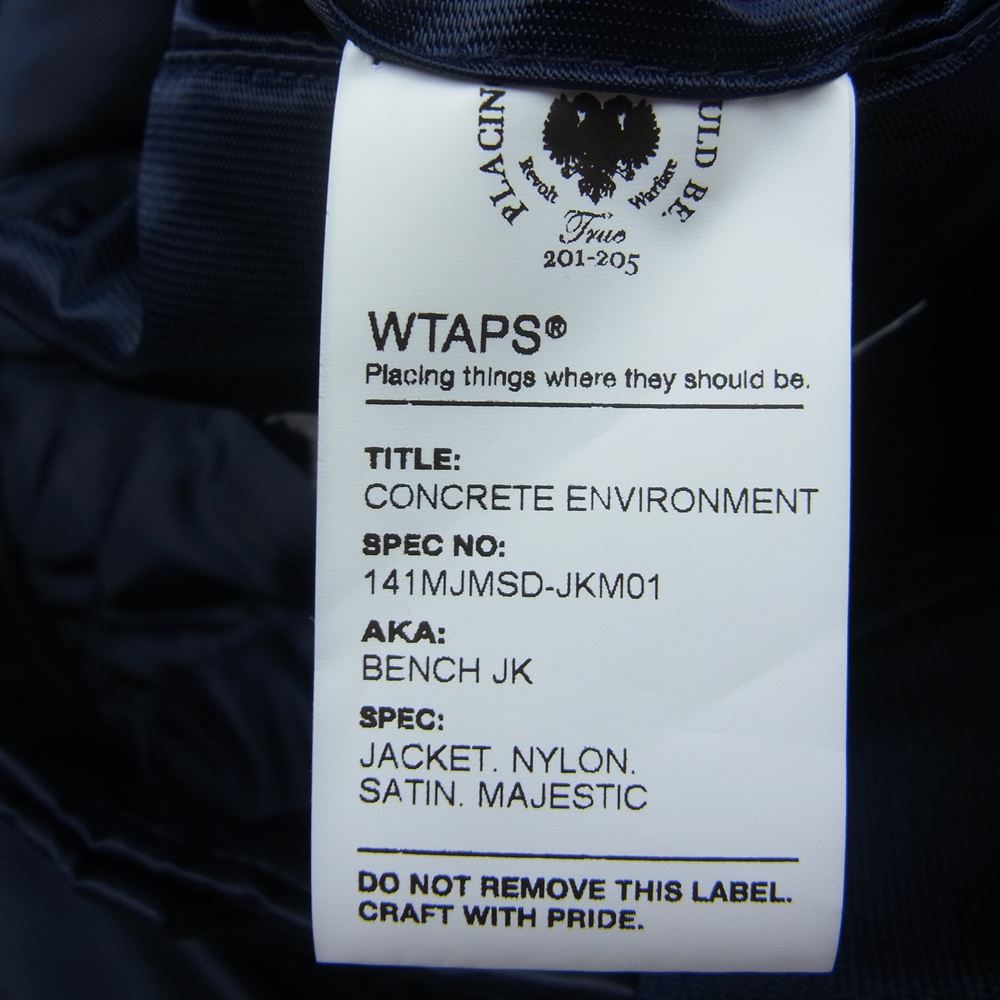 WTAPS ダブルタップス 14SS 141MJMSD-JKM01 × MAJESTIC