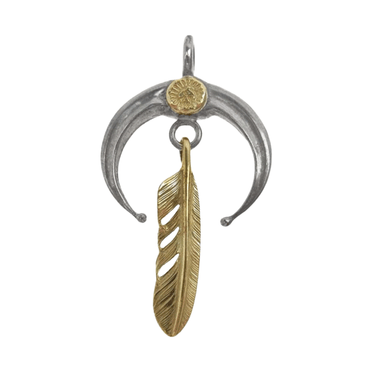 ウィングロック K18 全金 イーグル メタル タタキ チャーム ペンダント