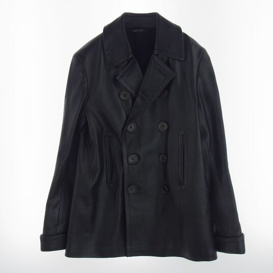 グッチ 102573 XN007 トムフォード期 ダブルブレスト 牛革 レザー P