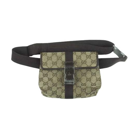 グッチ 131236 GGキャンバス ショルダー ウエスト ポーチ ボディ