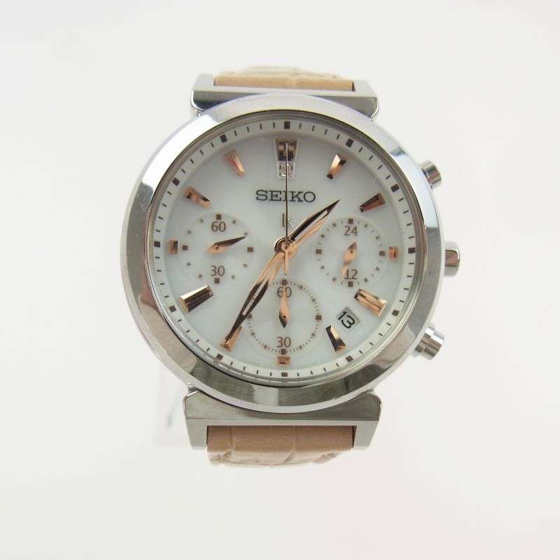 セイコー SSVS007 LUKIA ルキア 腕時計 ソーラー クロノグラフ 1ダイヤ