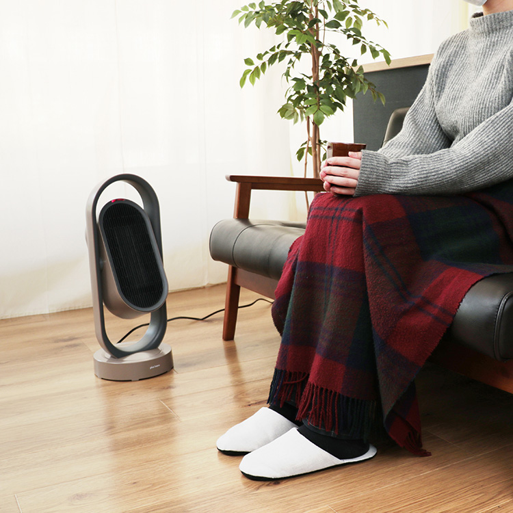 3D セラミックヒーター&ファン リモコン付 MO-WA003 | plusmore