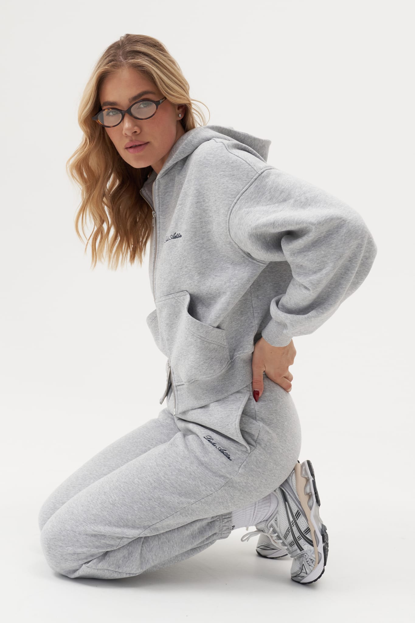 Zip Hoodie - Melange. Shipping: February 25-27 - Liáliá Athletics