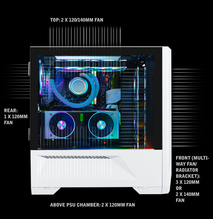 LANCOOL II - Tempered Glass ATX MidTower Gaming Case