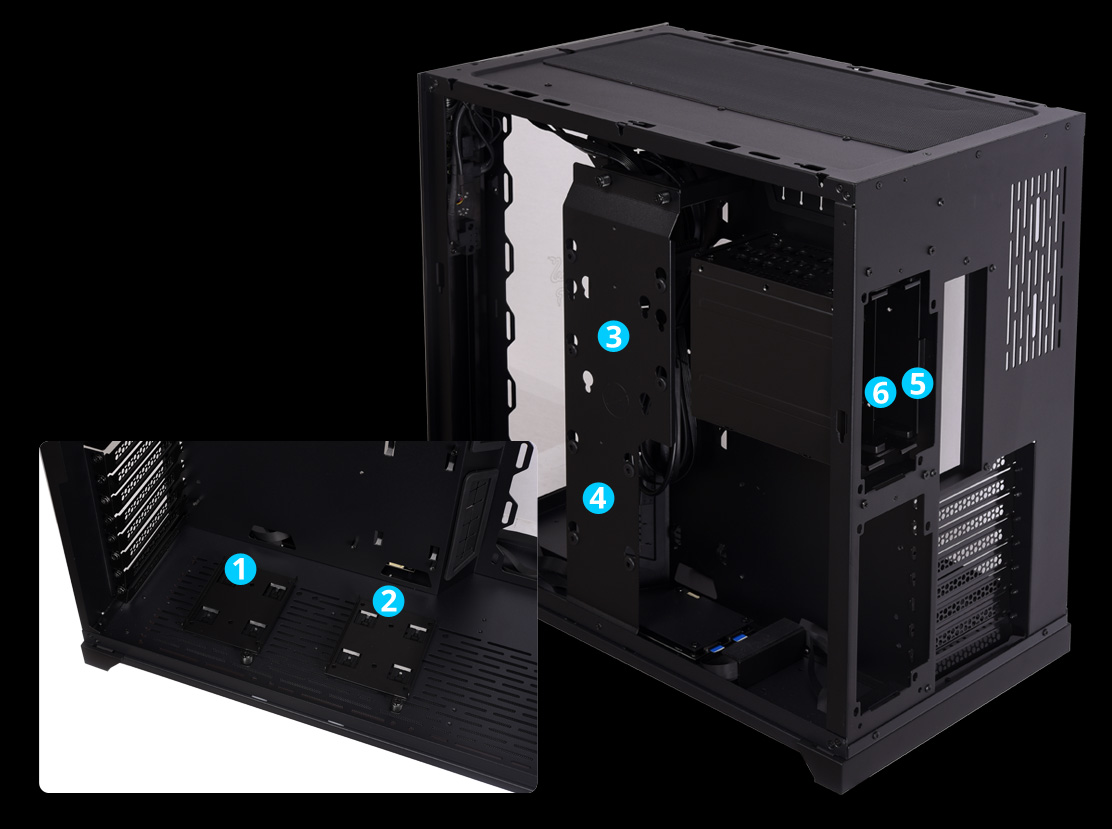PC-O11 Dynamic Razer Edition - ブラック強化ガラス ATX ミッドタワー
