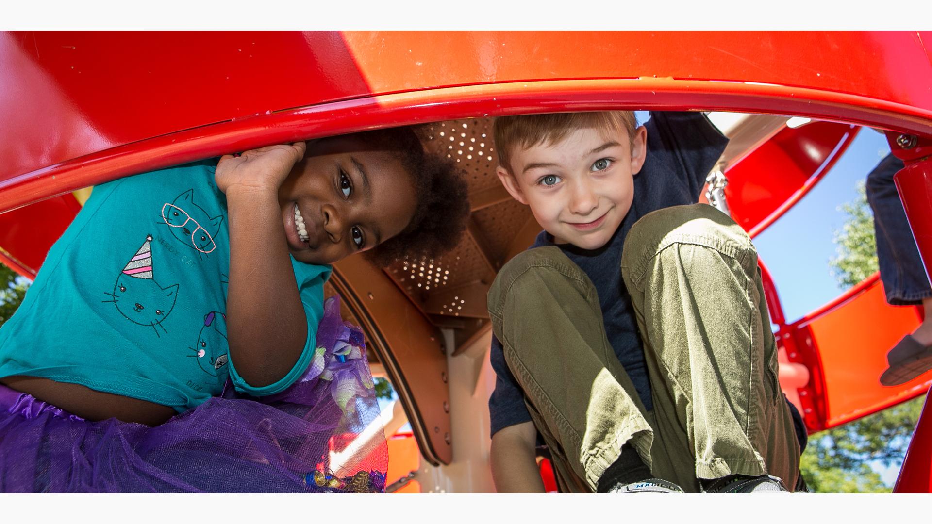 Stevens Square Park - Apple and Worm-themed Playground