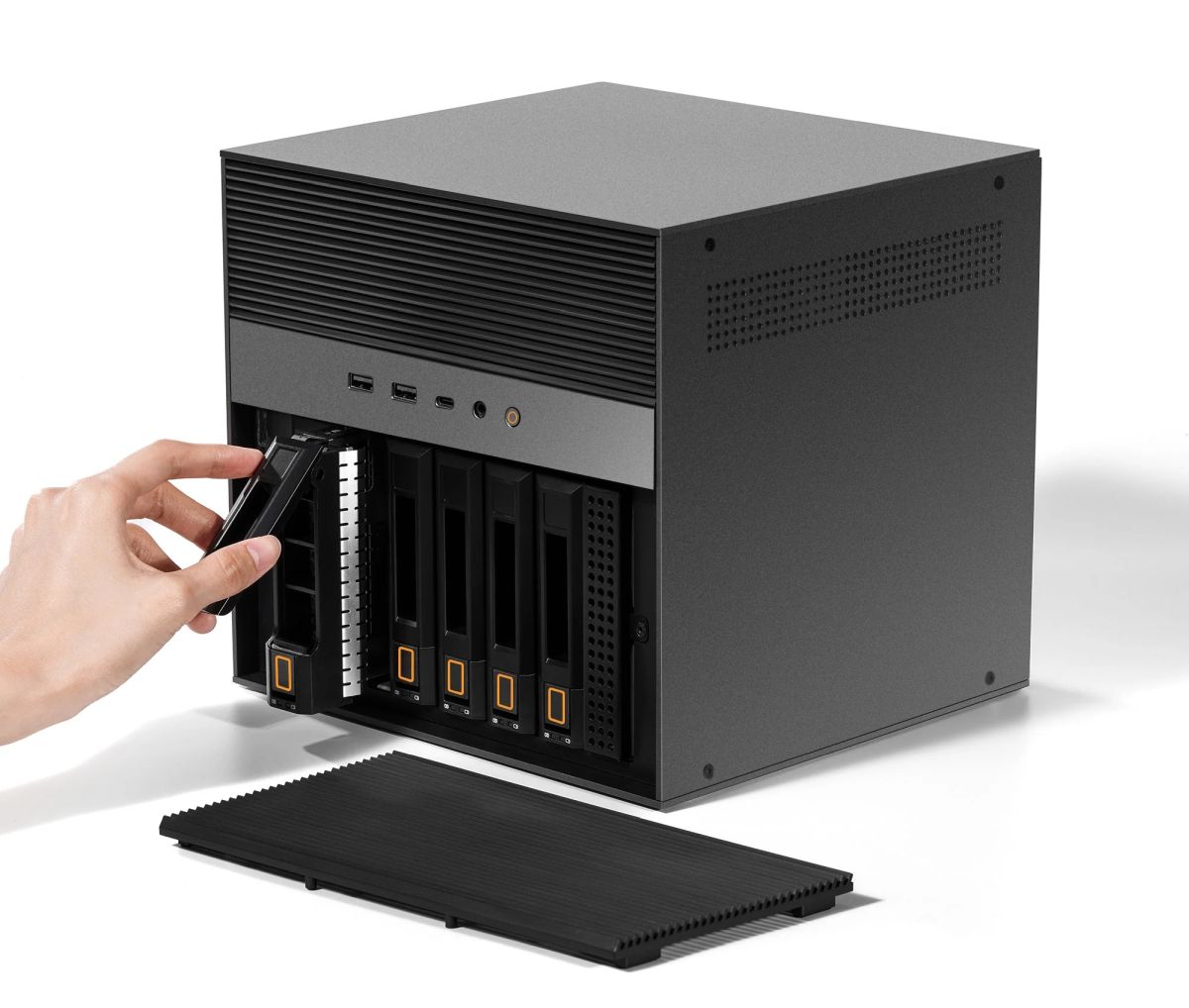 ZimaCube is a 6-bay NAS and networking device with Intel N100 or