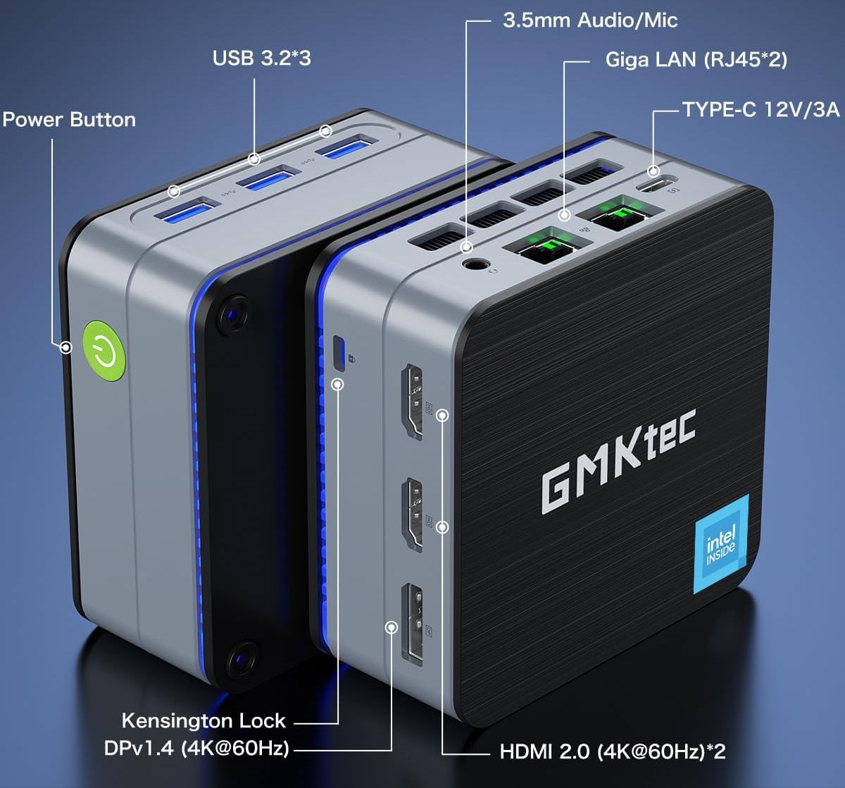 GMK NucBox G2 Plus is another 3.4 inch Intel N150 mini PC that