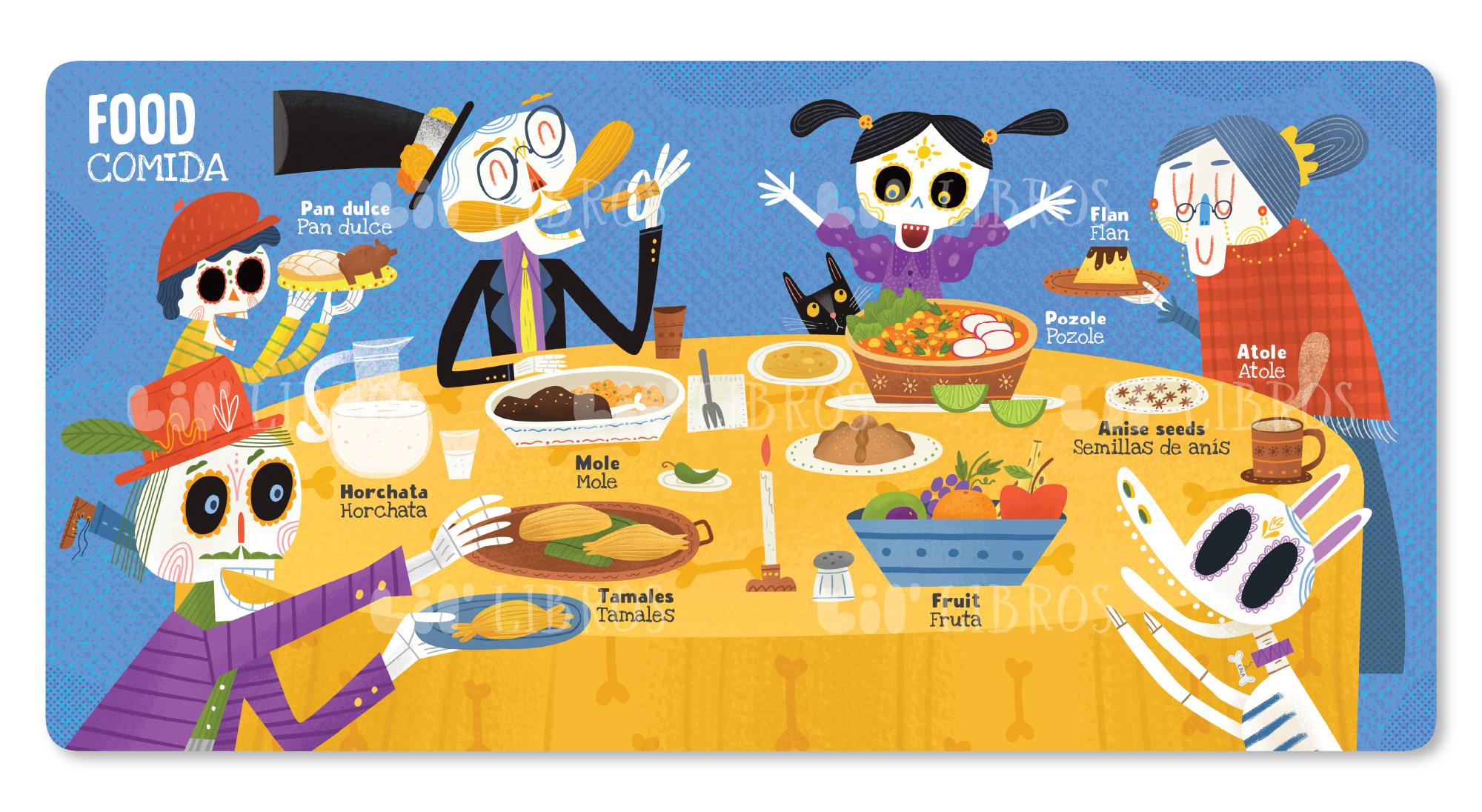 My First 100 Día de Muertos Words in English and Spanish (Bilingual En