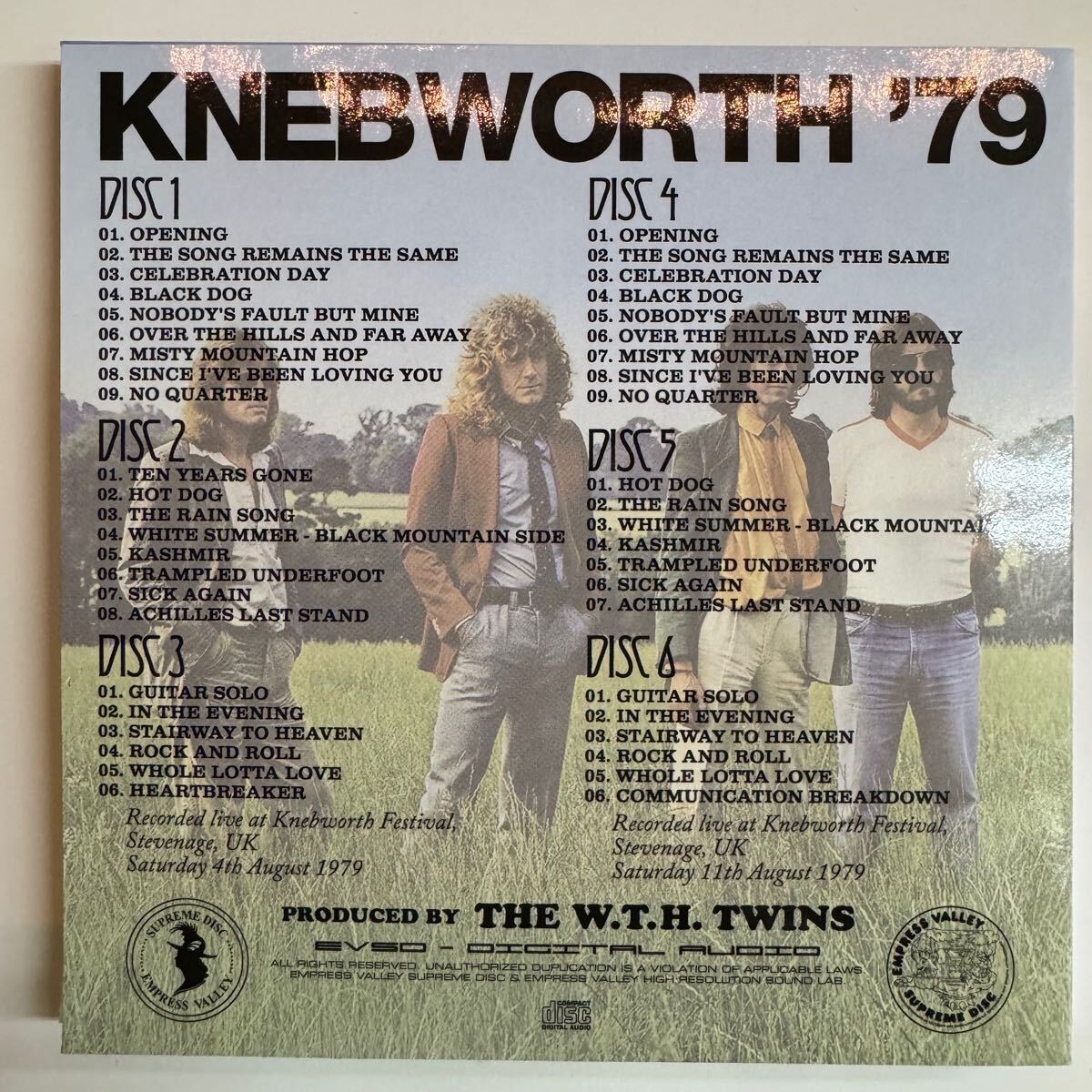 LED ZEPPELIN - OVERLOAD “Knebworth 1979” 9CD BOX THE REAL