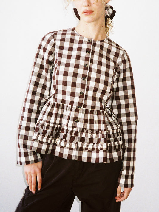 Madison Blouse - Butter Gingham – Lisa Says Gah