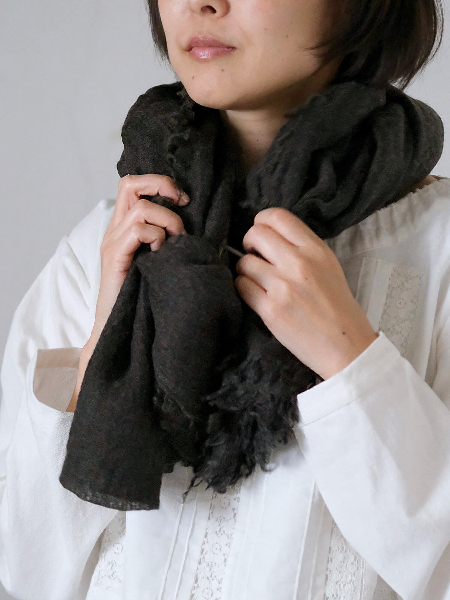 Botto Giuseppe カシミアシルクストール 200×130cm — LISETTE