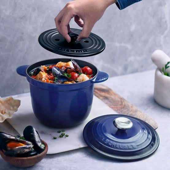 Le Creuset Cast Iron Rice Pot 3qt 20cm - COBALT – LittleLuxeOfLife