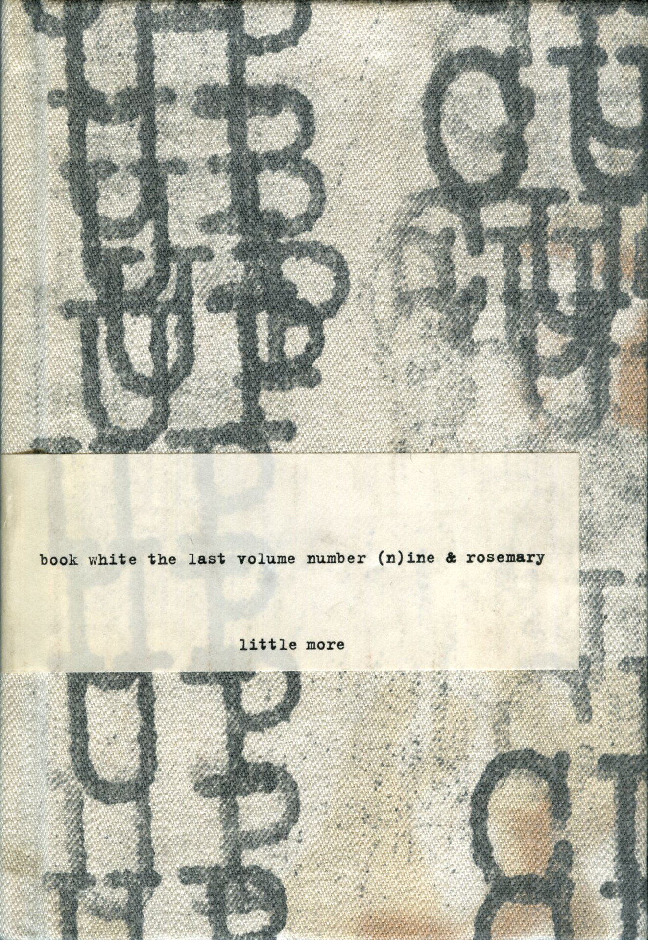 book white the last volume | リトルモア