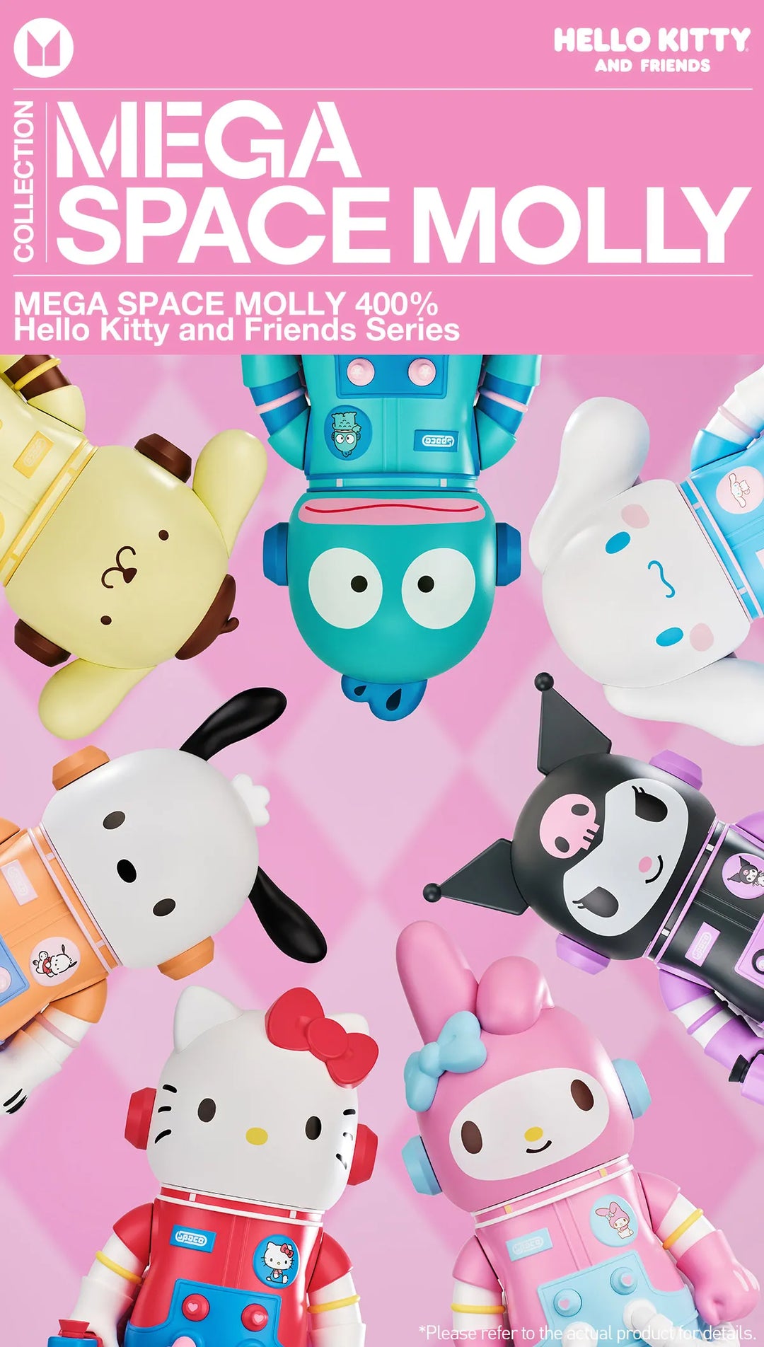 MEGA SPACE MOLLY 400% Hello Kitty and Friends Series [pre order