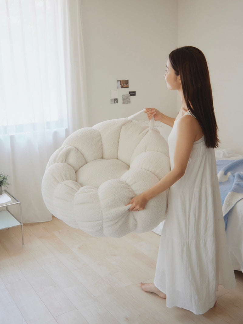 販売終了品✨tofu トーフ ビーズソファ アネモネ ホワイト 白