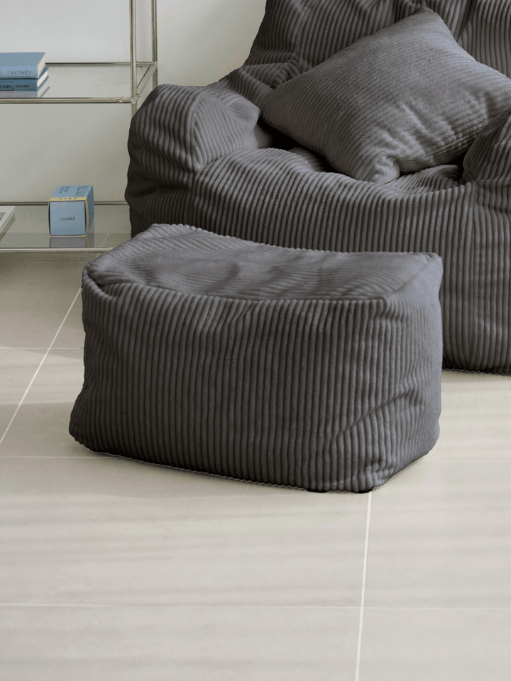 LOOSY ビーズオットマン Charcoal｜スツール おしゃれ 一人暮らし 二人