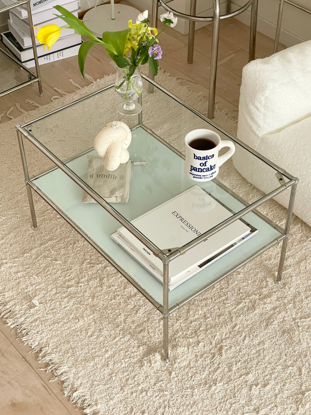 通販】vamir ローテーブル｜Stainless Modular 2tier Sofa Table S