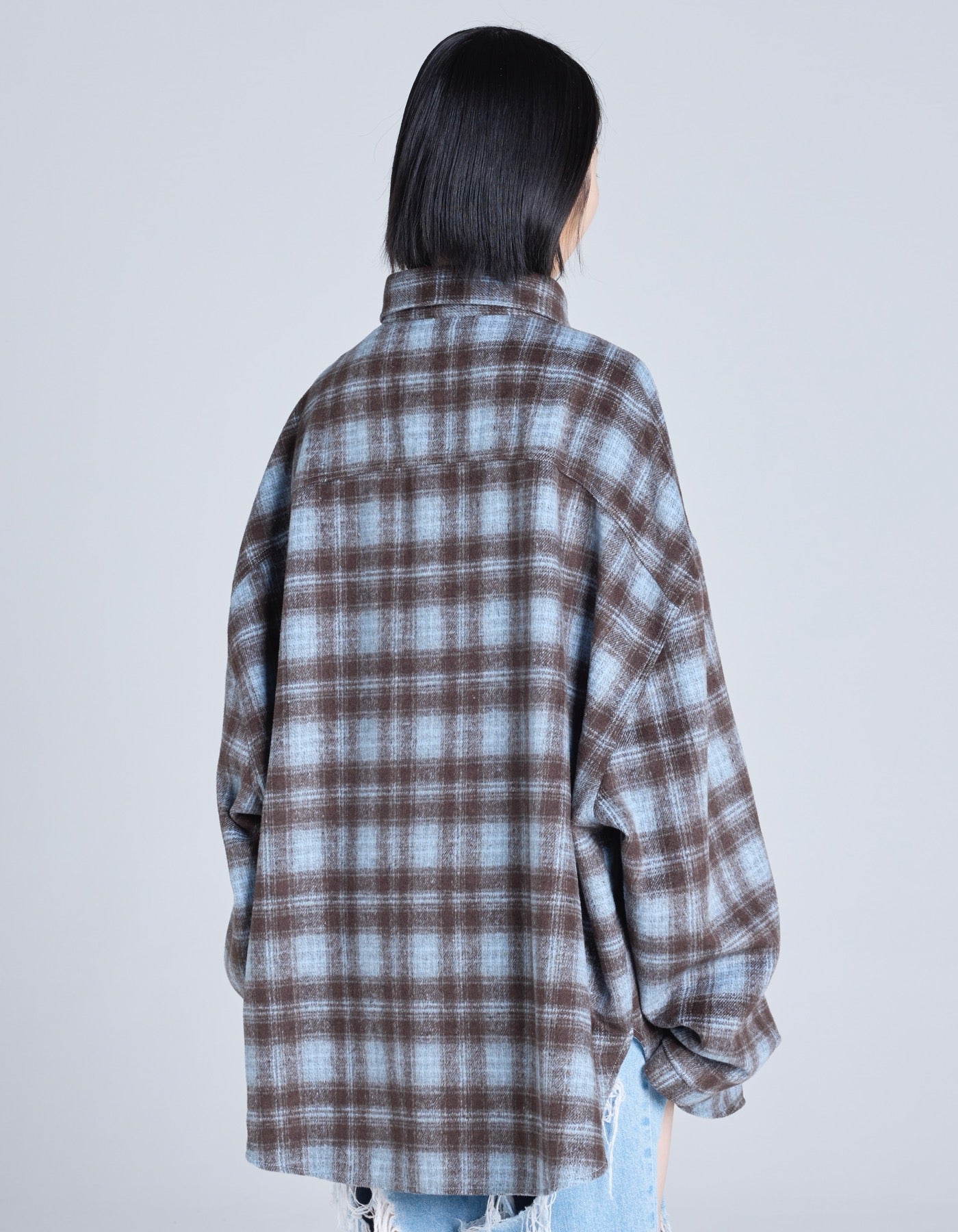 little sunny bite (リトルサニーバイト)check jacket / BLUE – little