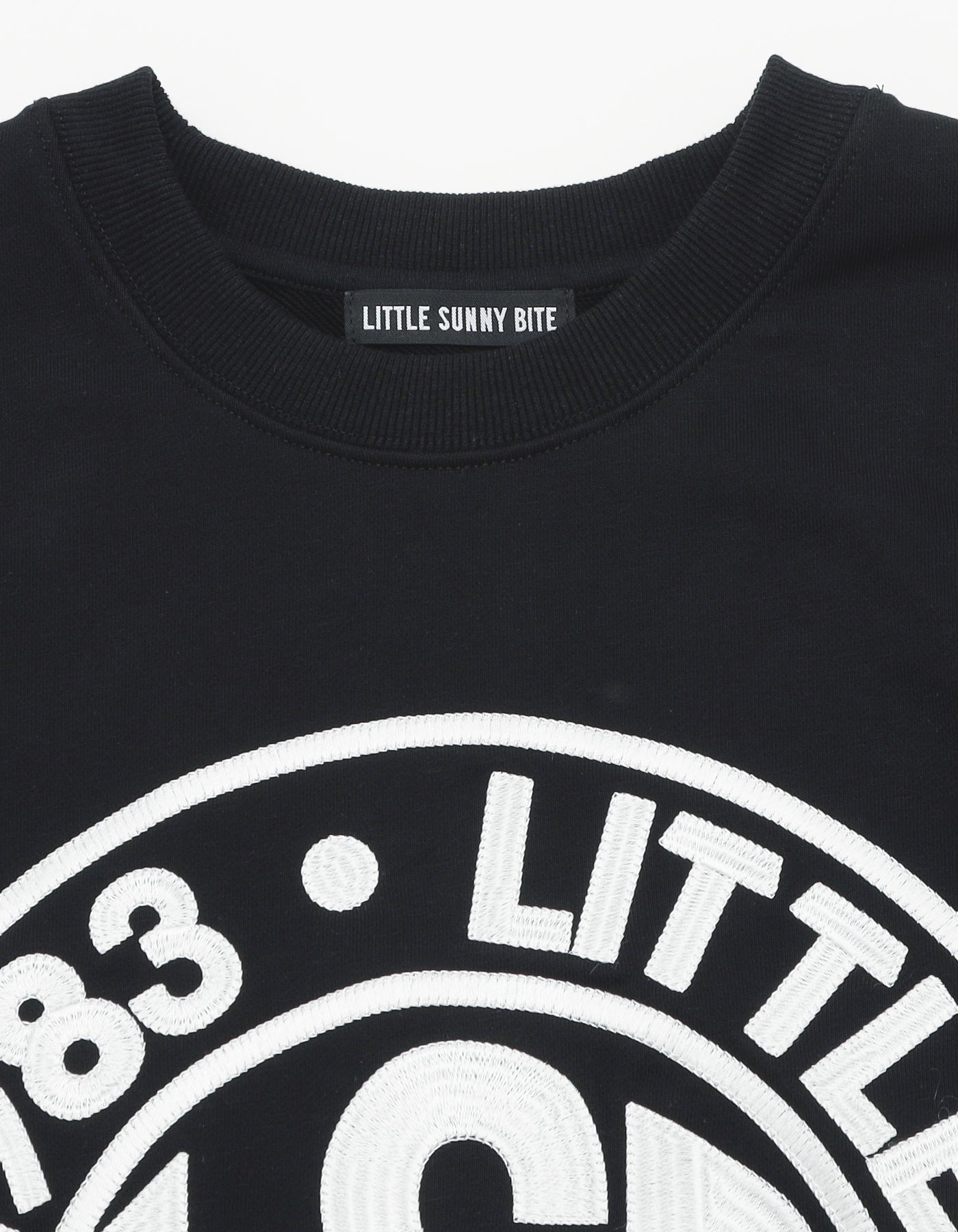 little sunny bite (リトルサニーバイト)logo sweat top / BLACK