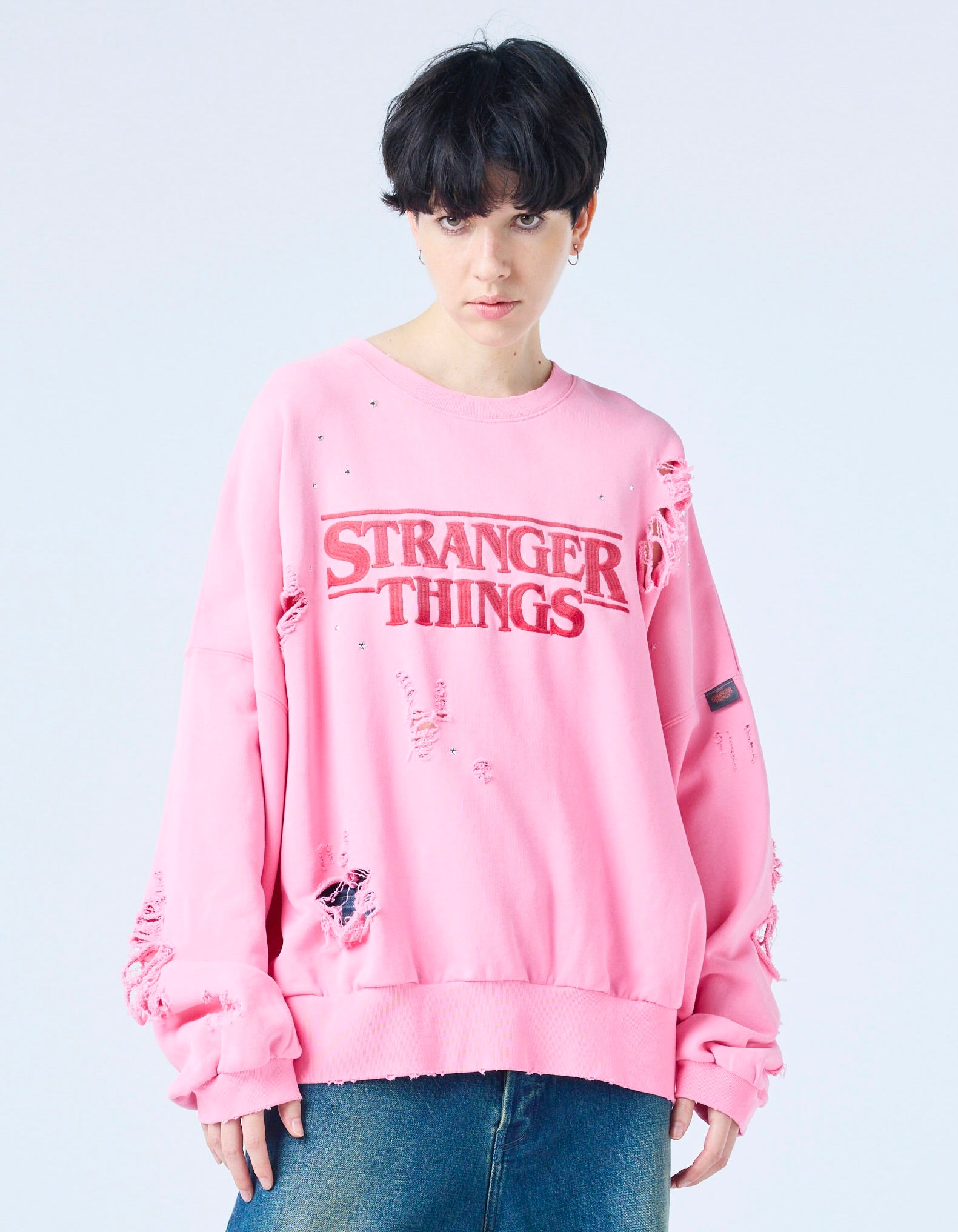 little Sunny Bite stranger things x little sunny bite logo sweat