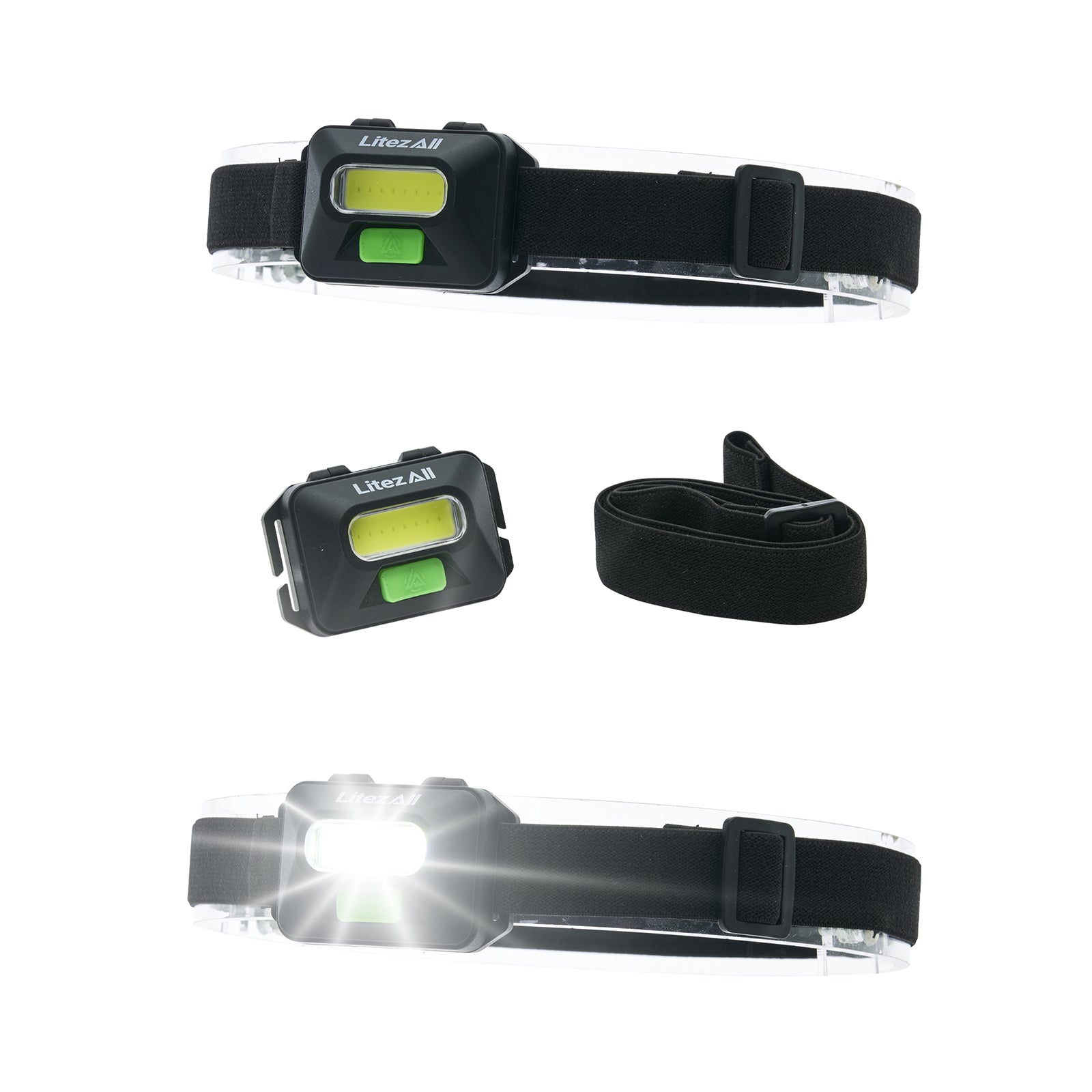 LitezAll® Economy Headlamp 3 Pack 28615 - LA-150LMHL-8-16 - LitezAll