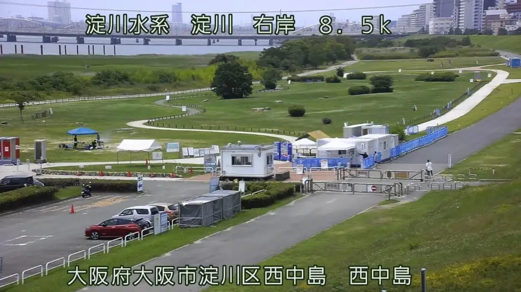 淀川右岸8.5K西中島ライブカメラ | 大阪府大阪市淀川区 | ライブカメラ
