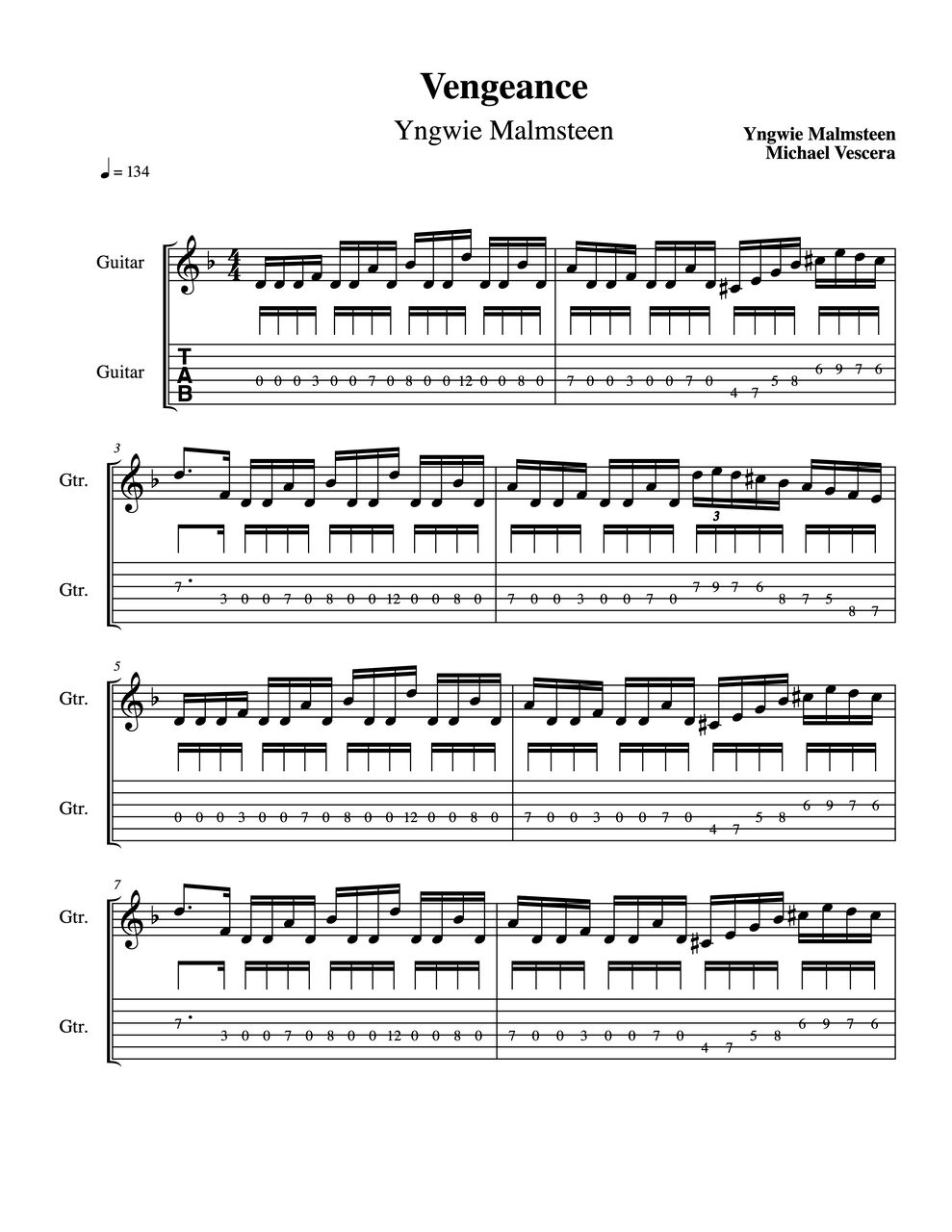 ピッキング強化】イングヴェイ・マルムスティーン「ヴェンジェンス」の