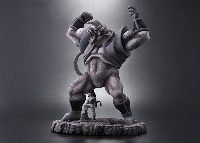 ドラゴンボールアライズ 大猿ベビー＆超サイヤ人4孫悟空 モノクロ