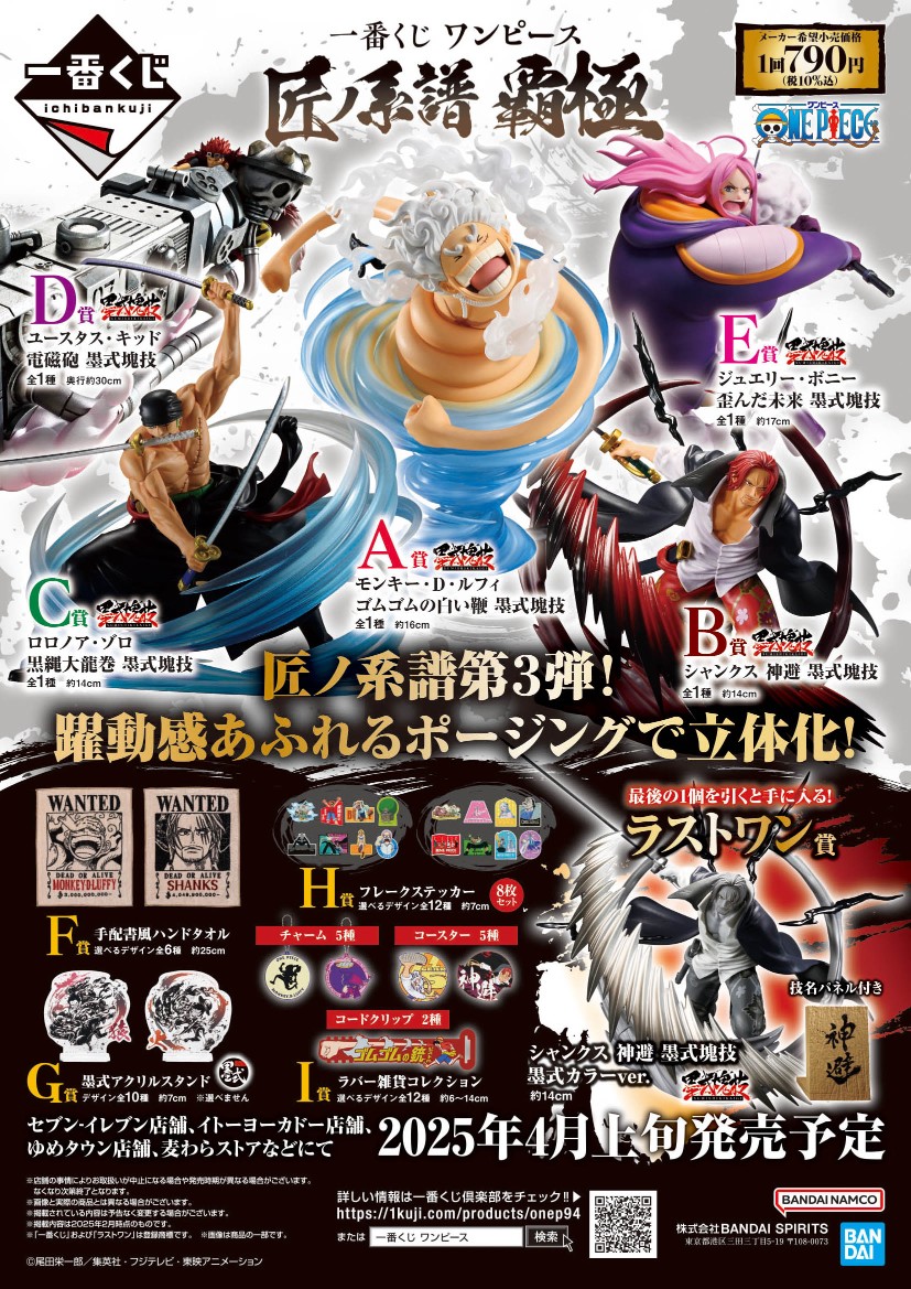 一番くじ ワンピース 匠ノ系譜 覇極 発売2日目のメルカリ・買取相場