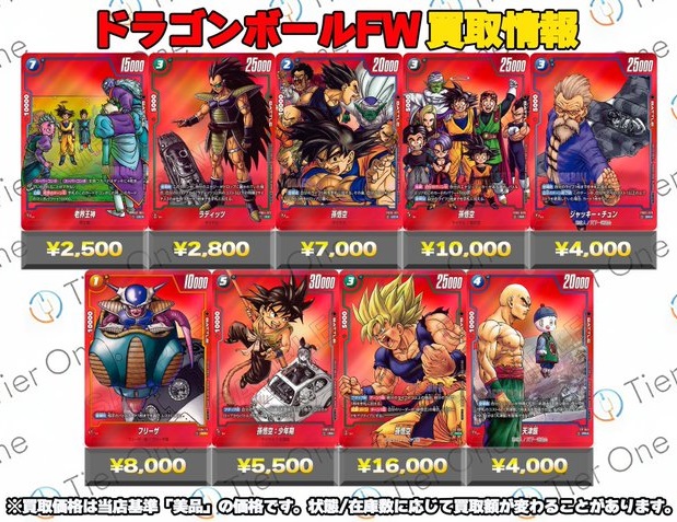 DBFW リミテッドパック MANGA ver. 01＋α 現在のメルカリ・買取相場